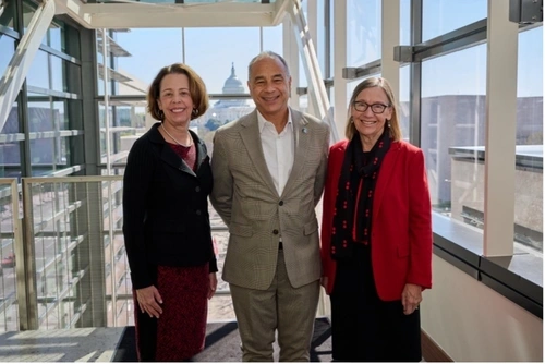 University of Wisconsin-Madison School of Education Dean Diana Hess, Johns Hopkins School of Education Dean Christopher Morphew, and former Penn GSE Dean and Professor of Education Pam Grossman