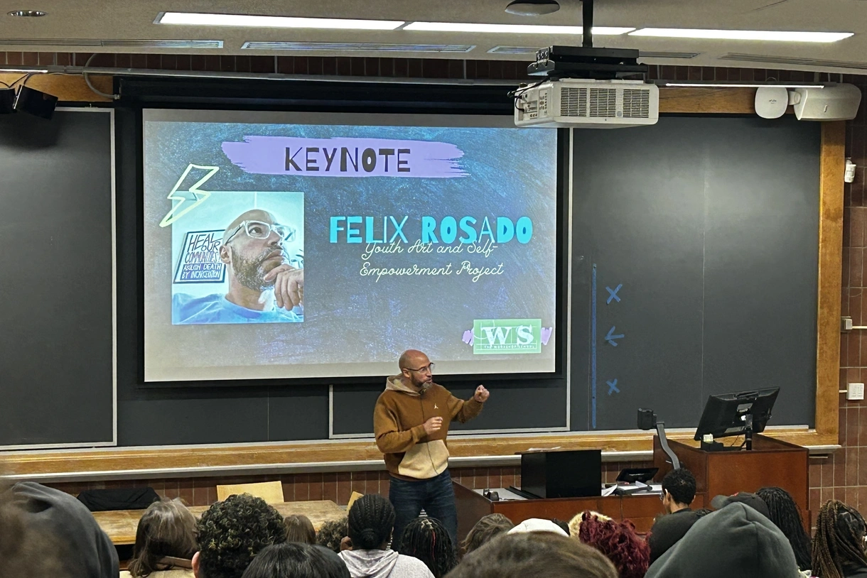 Felix Rosado shares keynote for Healing Futures with the Youth Art & Self-empowerment Project 