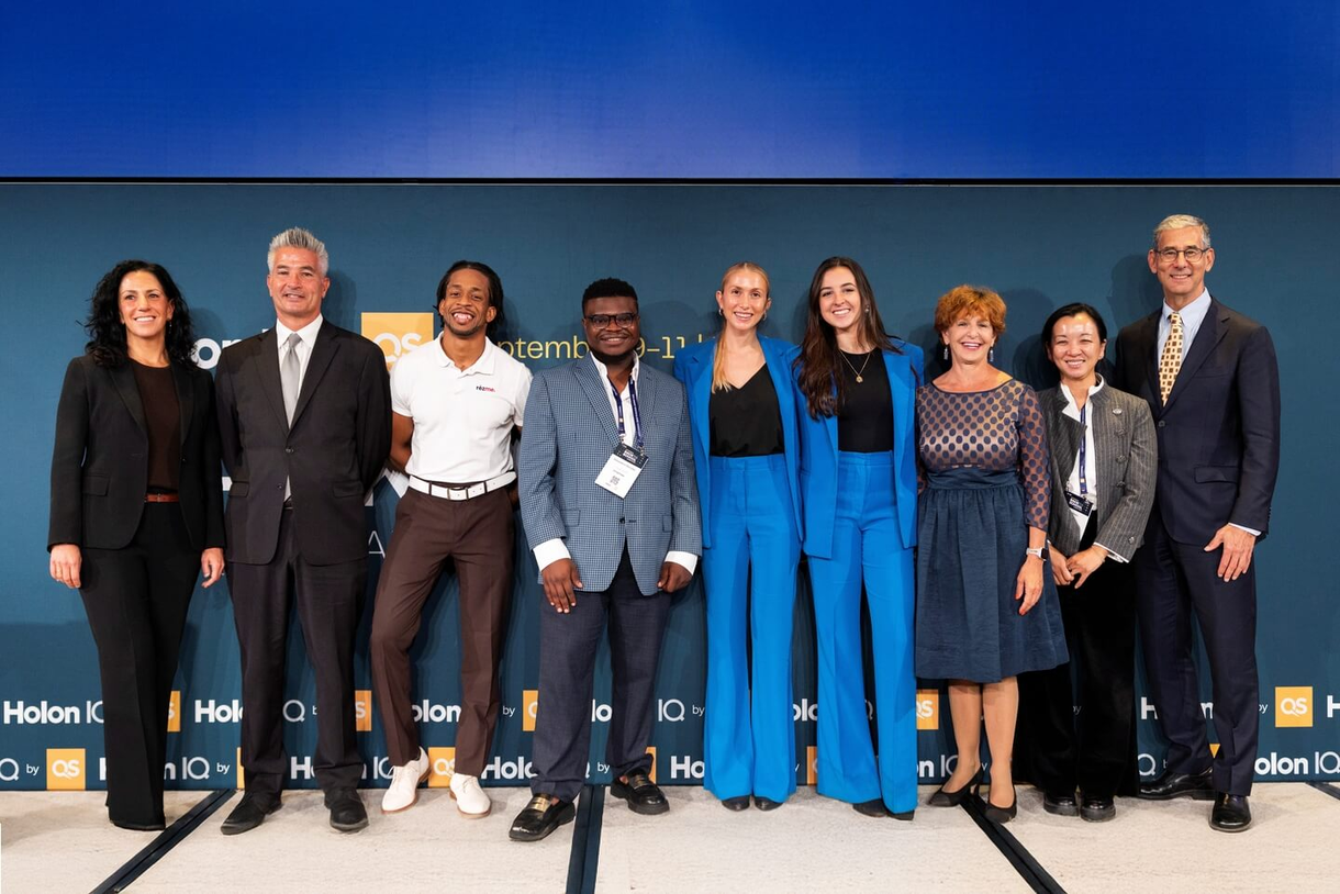 The 2025 EPBC finalists stand with John Gamba and Michael Golden