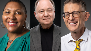 A grid of headshots of Charlotte Jacobs, Robert Zemsky, and Jonathan Zimmerman